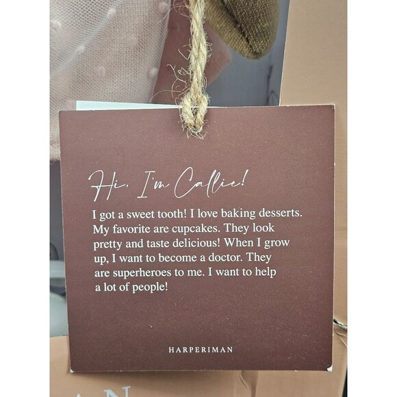 Harperiman Callie 14-Inch Keepsake Doll With Pink Dress & Gift Box Handmade - Picture 3 of 9